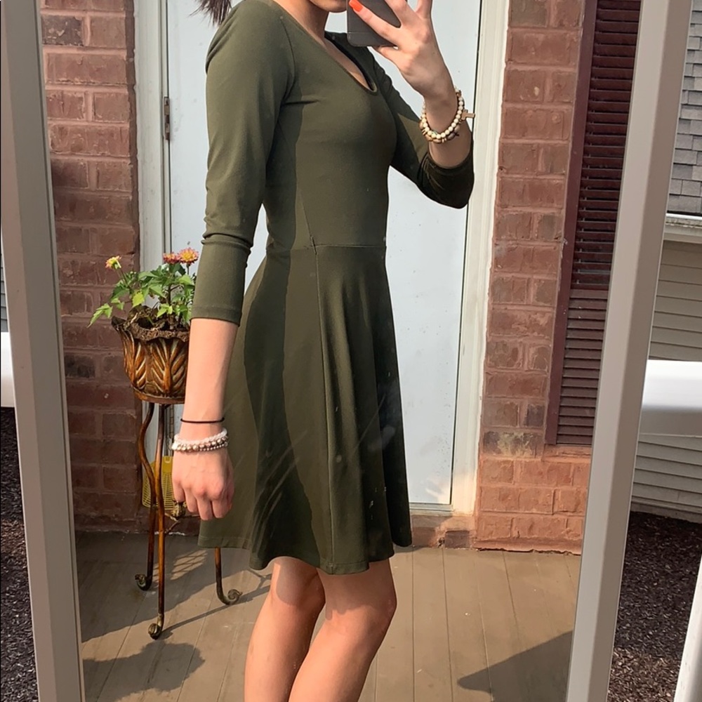 Army green dress